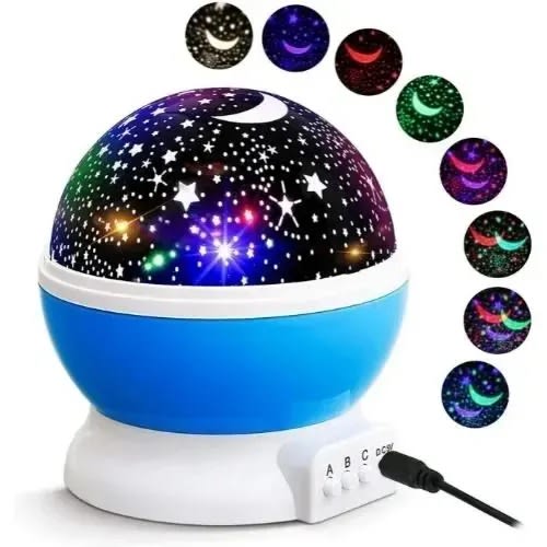 Star Master Dream Rotating Color Changing Projection Night Lamp - Multicolour