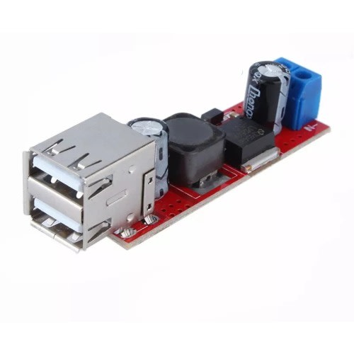 LM2596 Dual USB DC-DC 9V - 12V - 24V - 36V To 5V 3A Step Down Buck Converter Board