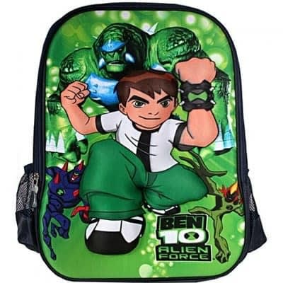 Children Ben 10 School Bag - 16 Inches By 14 Inches