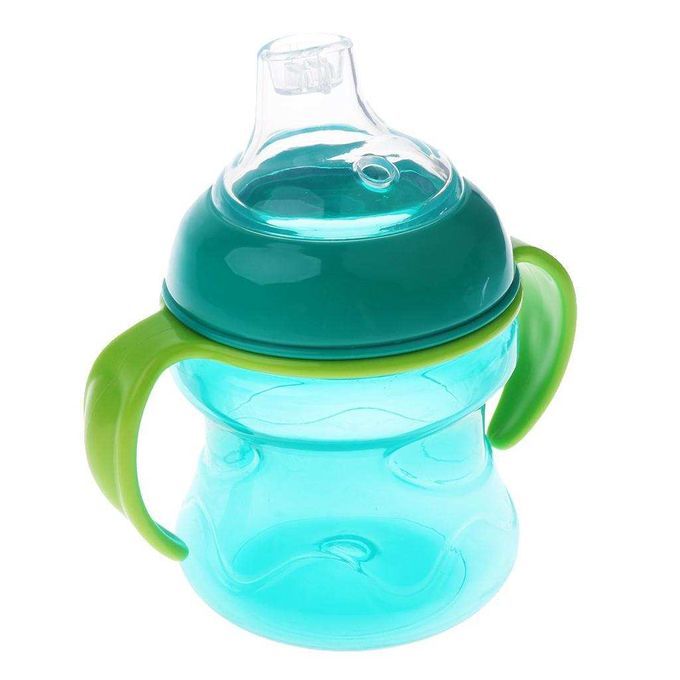 200ml No Spill Super Spout Grip Sippy Cups - Style 2-Blue Style 2-Blue