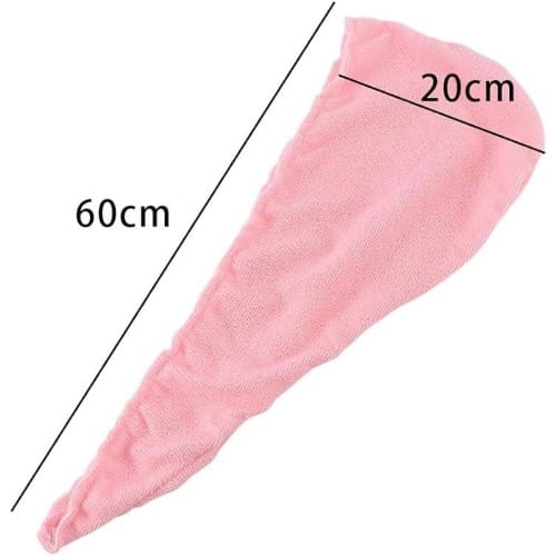 Soft Hair Wrap Towels (pink) - 1pc