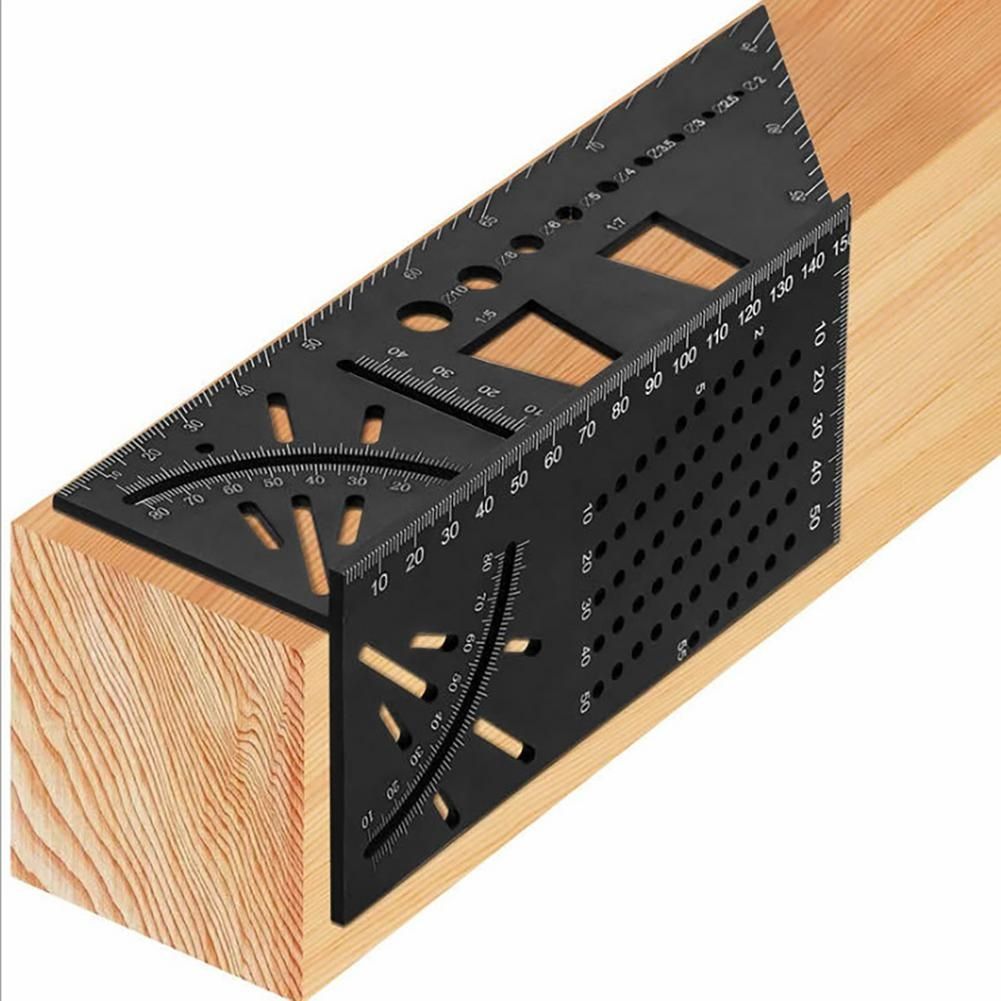 3D Woodworking Stop Gauge Aluminum Alloy Angle Ruler