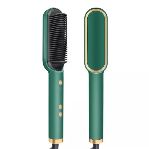 Hair Straightener Brush And Curler - 45w