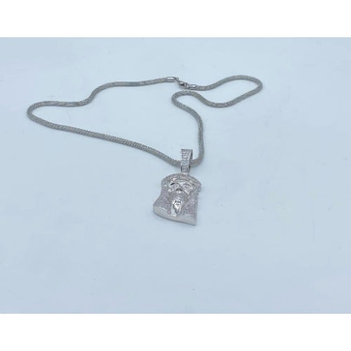 Luxury Silver Men's Neckpiece N Pendant