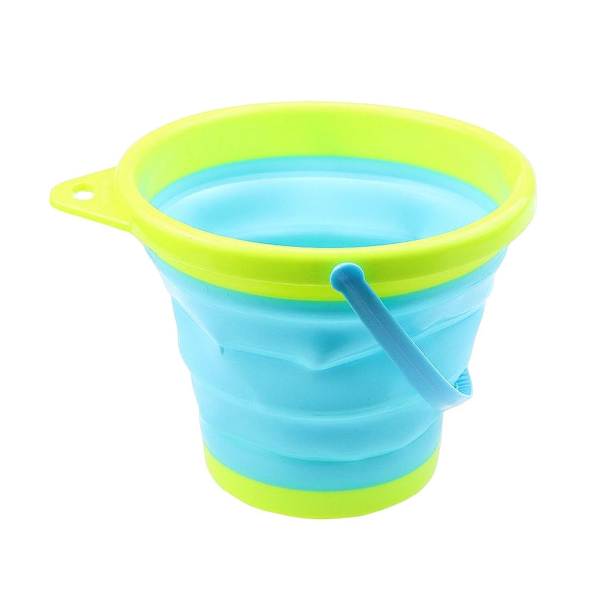 Folding Bucket Summer Beach Folding Bucket Blue1
