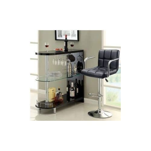 Leather Swivel Adjustable Bar Stool - 1 Piece