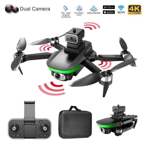 LS-S5S 4K HD ESC Dual Camera Drone Optical Flow FPV RC Quadcopter