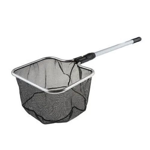 Multipurpose Metal Fish Net - 14 Inches By 14 Inches Net Space - 3FT Stretchable Long Handle.