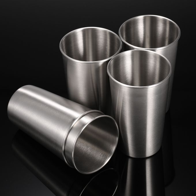 5 PCS Stainless Steel Pint Cups Tumbler Beer Mug Travel & Co