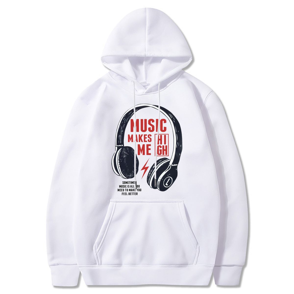 Men's Fashion Comfortable Hoodie-white
