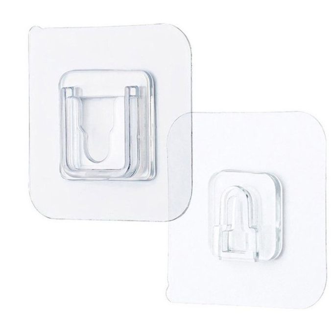 Non-marking Sti Ker Kit Hen Waterproof Household   Pin-and-so Ket Hook-transparent