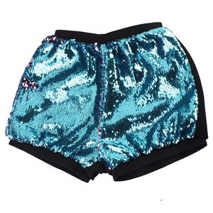 2017 Shorts Women Two Toned Reversible Mermaid Fishscale