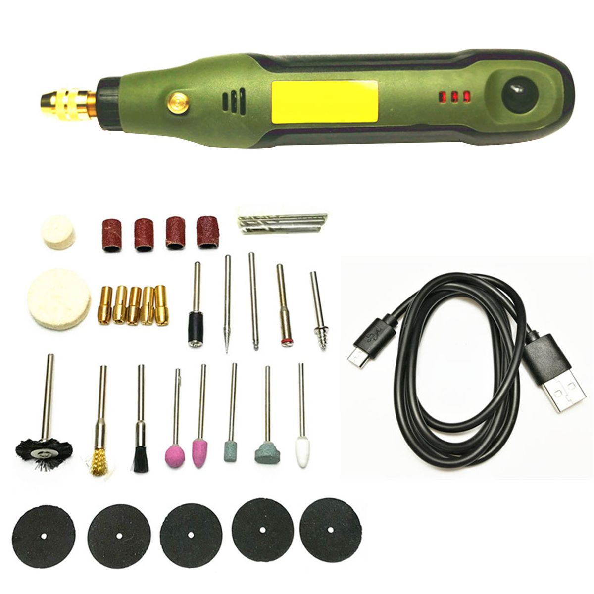 35 PCS Cordless Rotary Tool Electric Drill Kit Upgraded