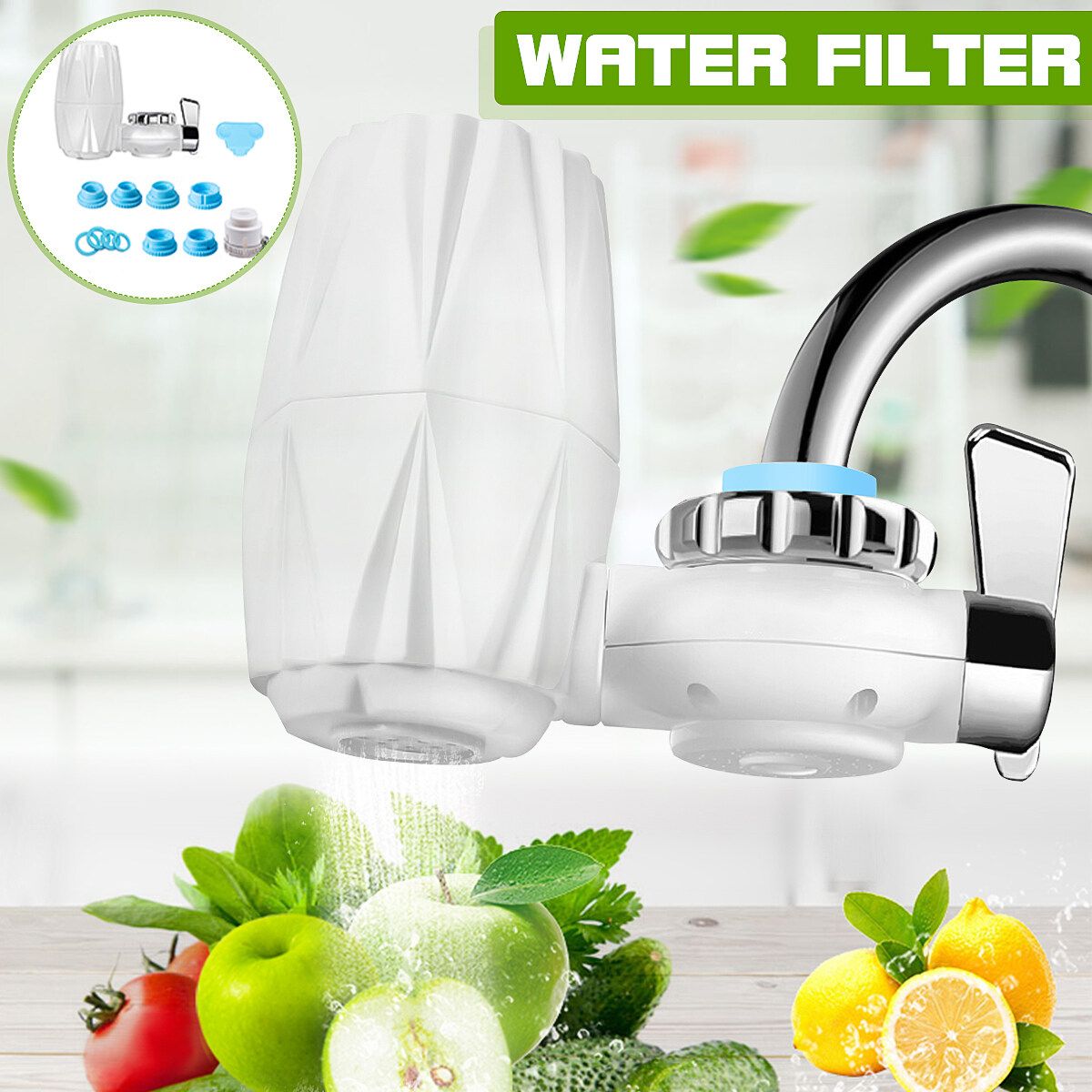 Faucet Water Purifier Filter 7-Layer Purification Home Kitchen Cool & Hot Outlet