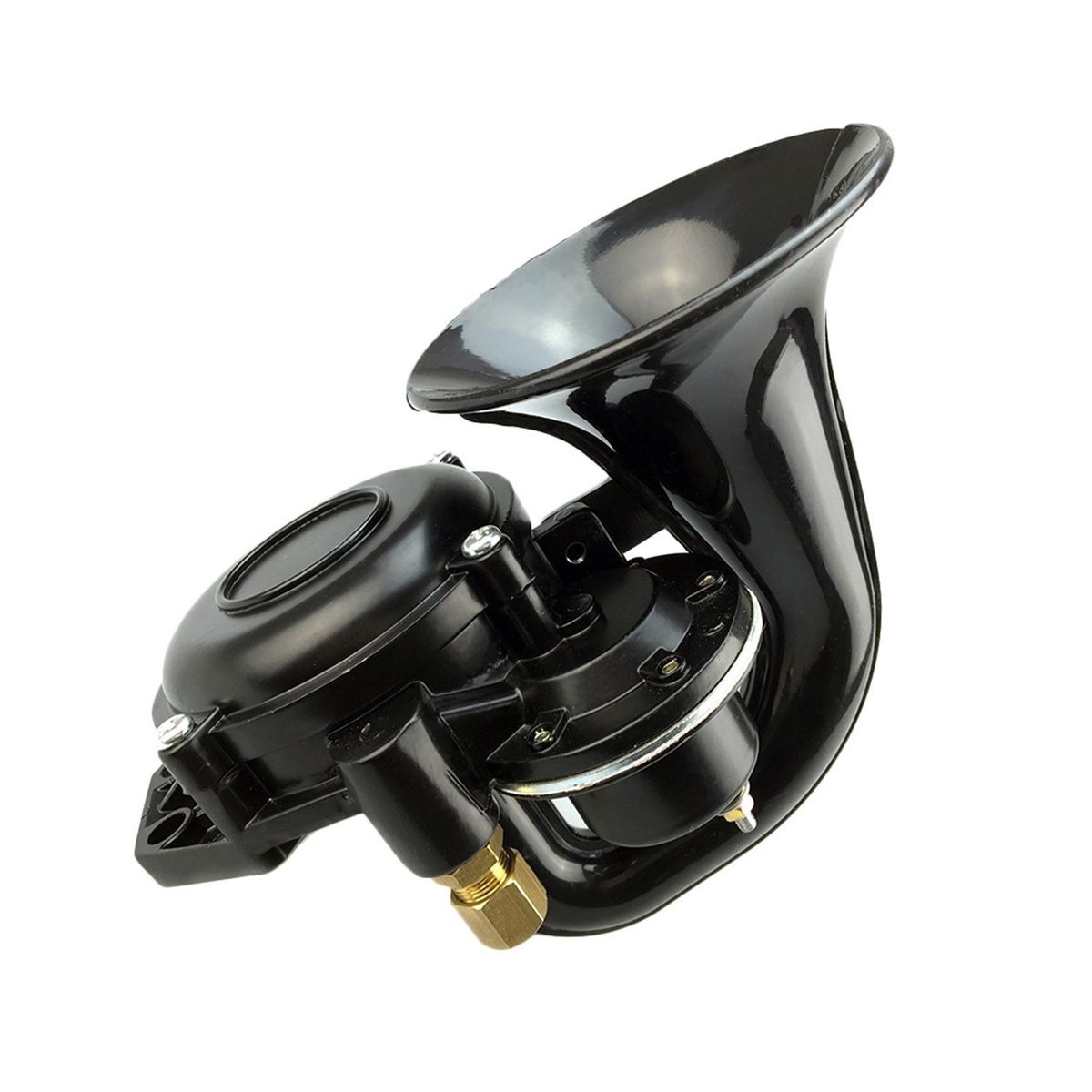 12V/24V 120DB Loud Single Trumpet Snail  Air Horn Siren
