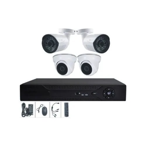 4 Channel DVR With 2 Indoors + 2 Outdoors 2.0mp Cameras