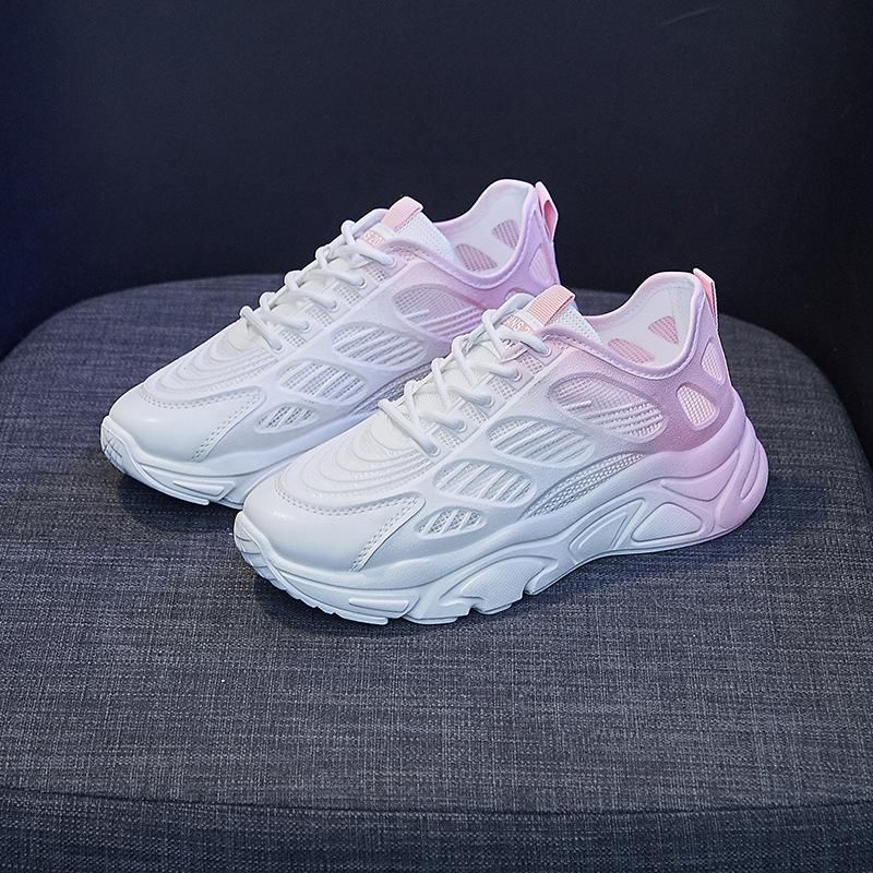 (white Pink Mesh)Ladies Shoes Mesh Breathable Spring Summer 2023 New Fashion Korean Female Sneakers Women Shoes Slip On Student Casual Shoes OLD