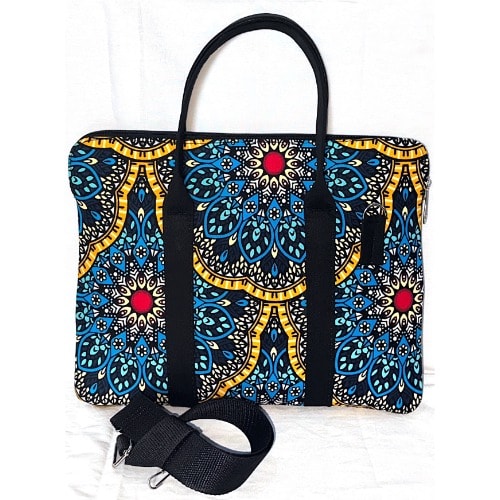 Multi-color Ankara Laptop Bag - 14"