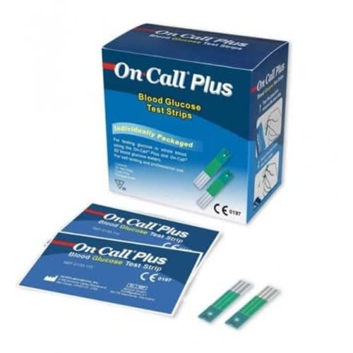 On Call Plus  Glucometer  Test  Strips -25 Pieces
