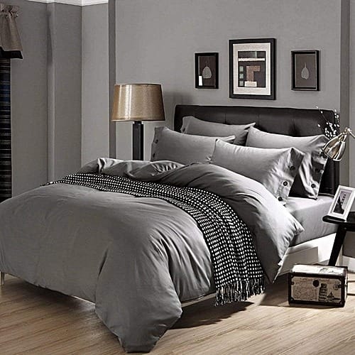 Plain Grey Duvet Cover