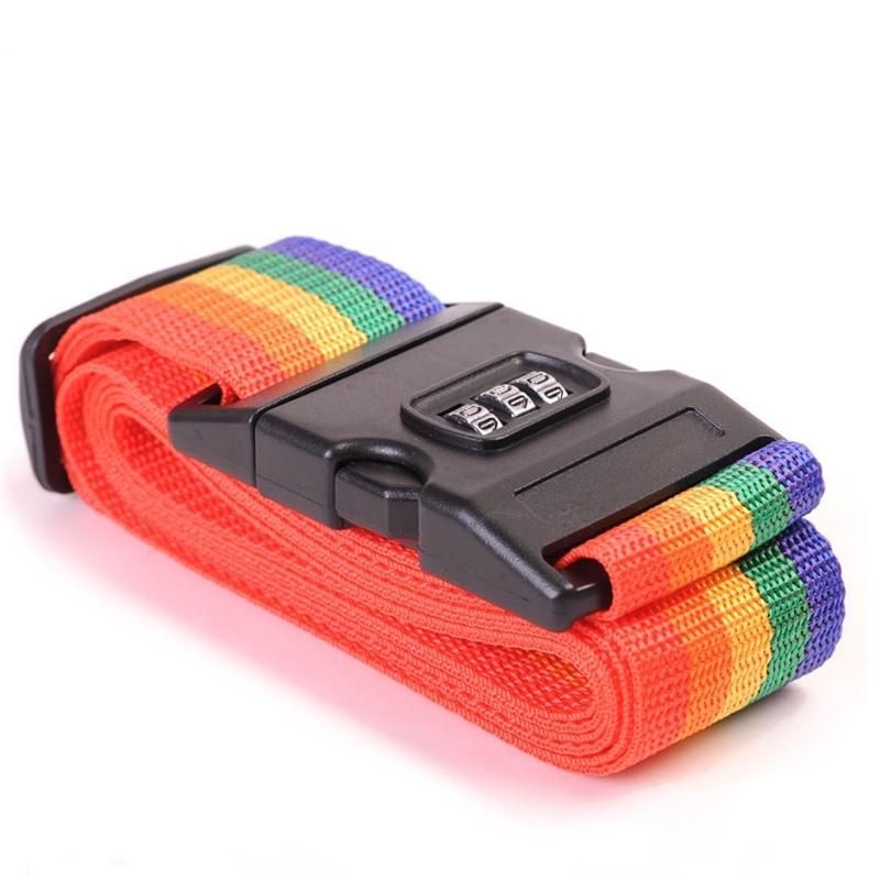 2023 Summer Travel accessories Travel Luggage Strap Password Lock Packing Belt Secure Lock Anti-theft Luggage Strap Belt Lock