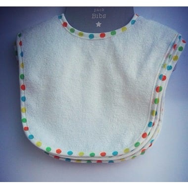 5 pack White Bib
