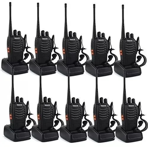 Walkie Talkie With Earpiece - 10 Pieces