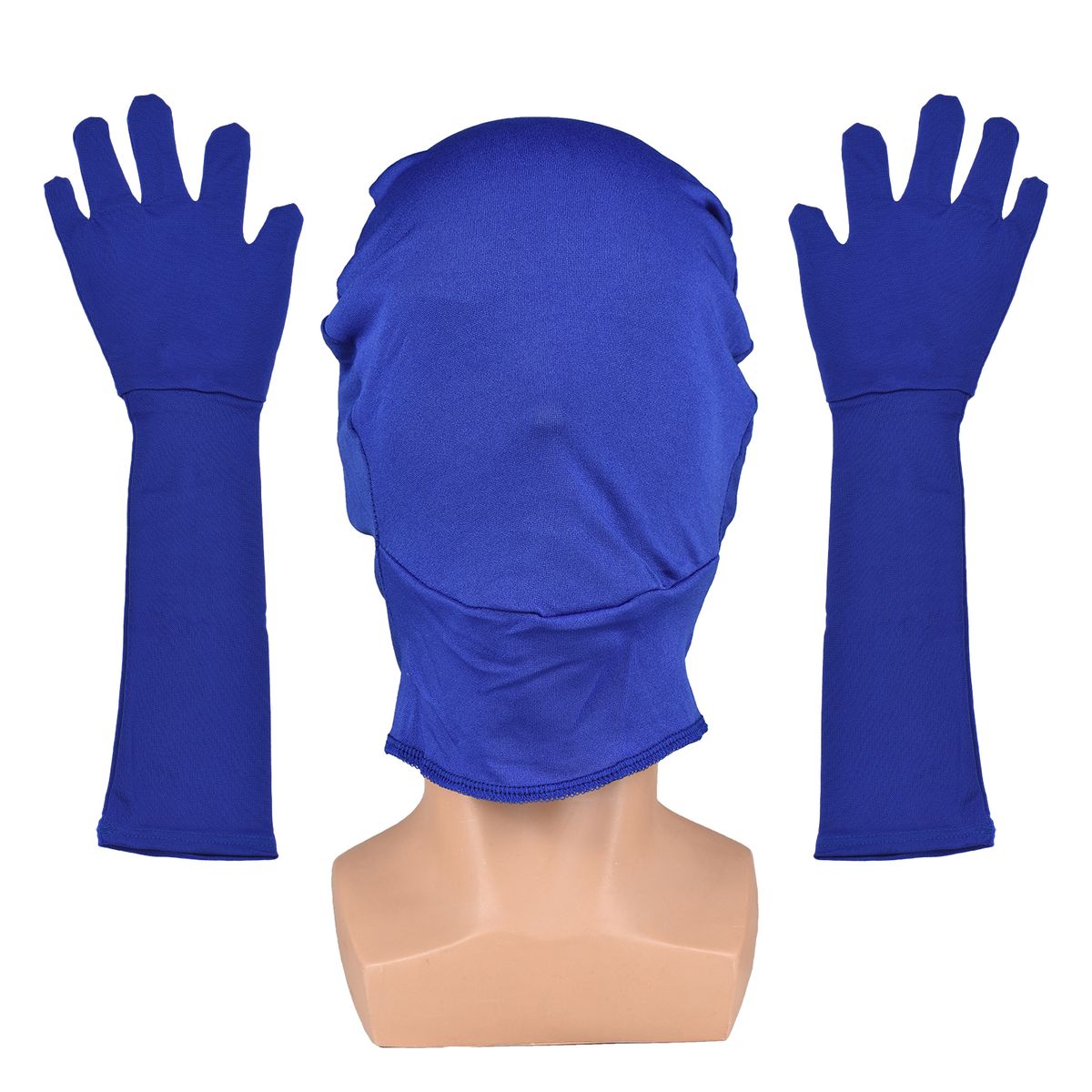 Blue Chroma Key Mask Gloves Chromakey Hood Glove Invisible