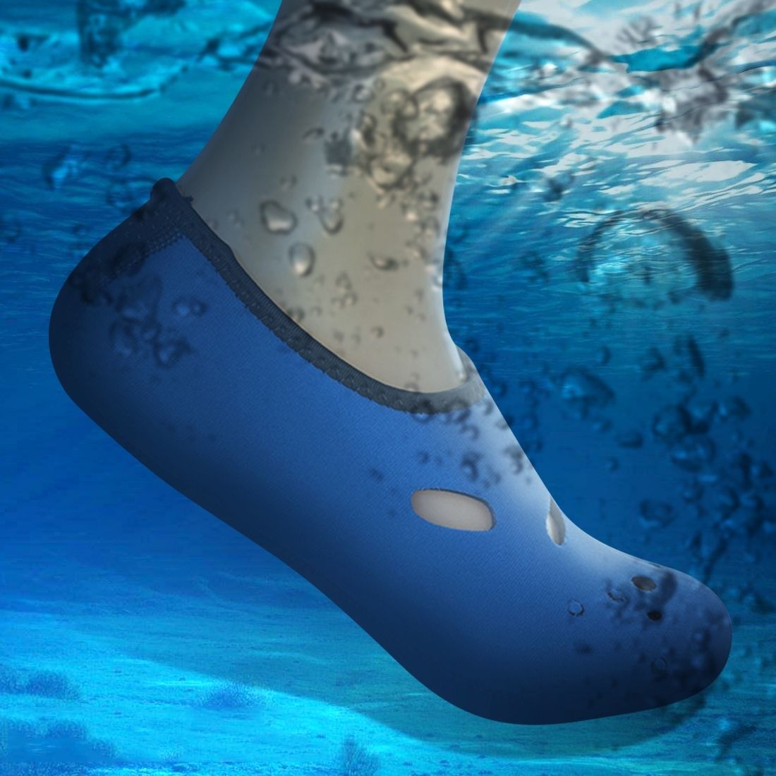 Comfortable And Anti-slip 3MM Swimming Diving Socks Breathable Water To Swim The Beach Socks Size:XL (40-43)(Blue)