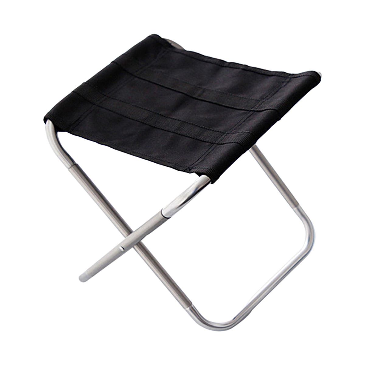 Portable Stool Mini Picnic Fishing Camping Chair Silver