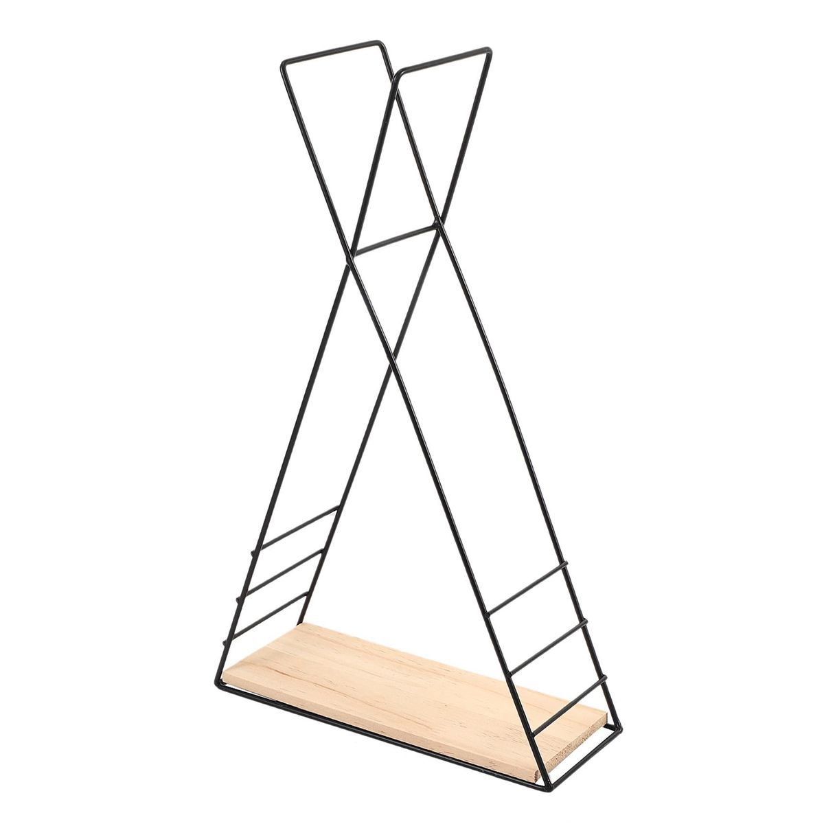 Nordic Minimalist Style Metal Wall-Mounted Storage Rack Triple-cornered Bonsai Book Storage Box Stand Figurine Display Stand