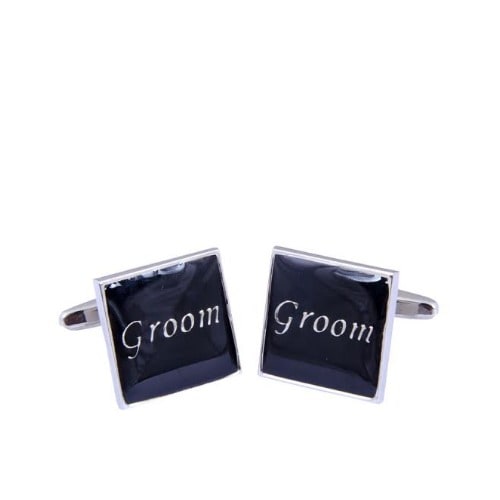 Groom Named Cufflinks - Black - MC-3989