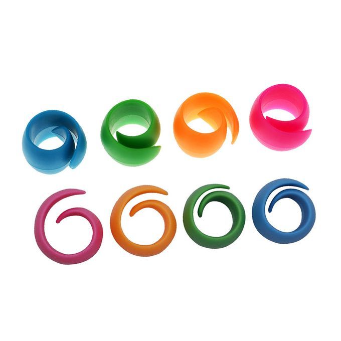 16Pcs Assorted Color Silicone Thread Clips Bobbin Holders Clips Clamps