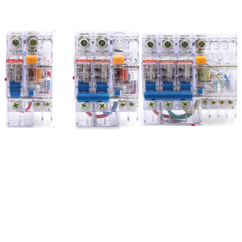 ELCB Circuit Protection DZ47LE-63 Overload Earth Leakage