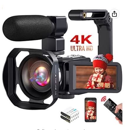 SPRANDOM - 4k Video Camera Camcorder