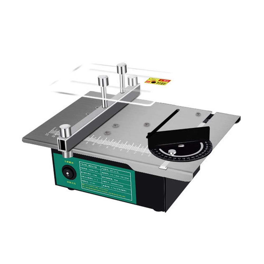 Mini Multifunctional Table Saw Angle Adjustable Electric Desktop Saws Household DIY Cutting Grinding Tool Woodworking Lathe Machine