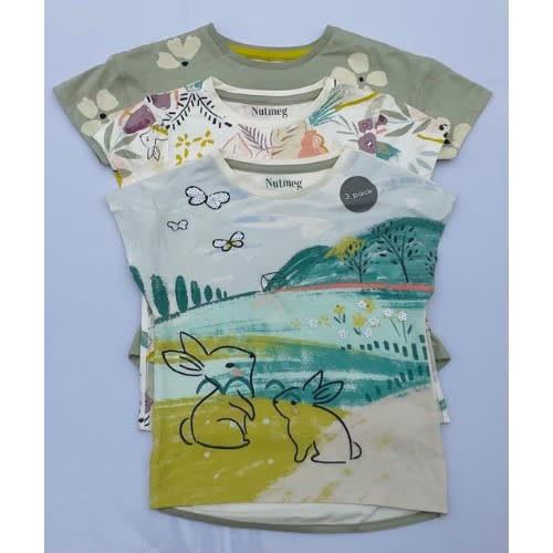 3pcs Mountain Side Girls Tees