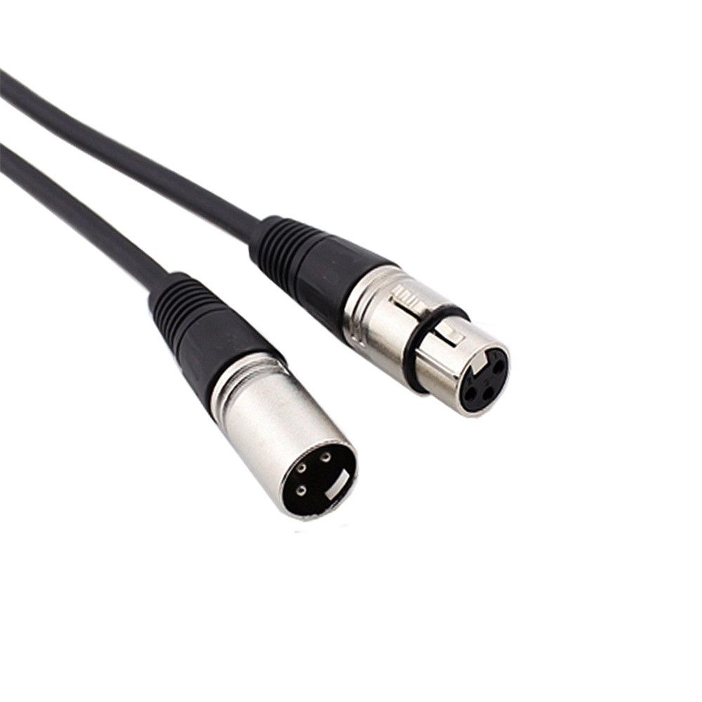 2M XLR Cable Microphone Lead Male To Female Line Stereo Audio Adapter Plugs