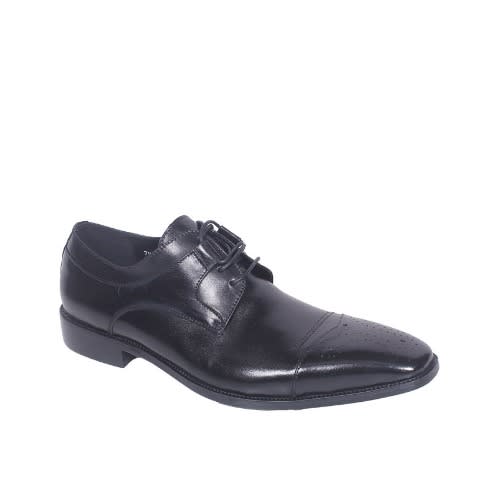 Leather Men's Shoe Msh-3599 - Black