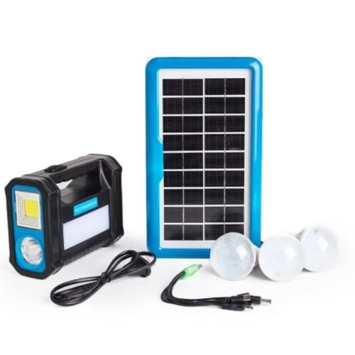 Indoor Solar Lighting System With 3 Bulbs