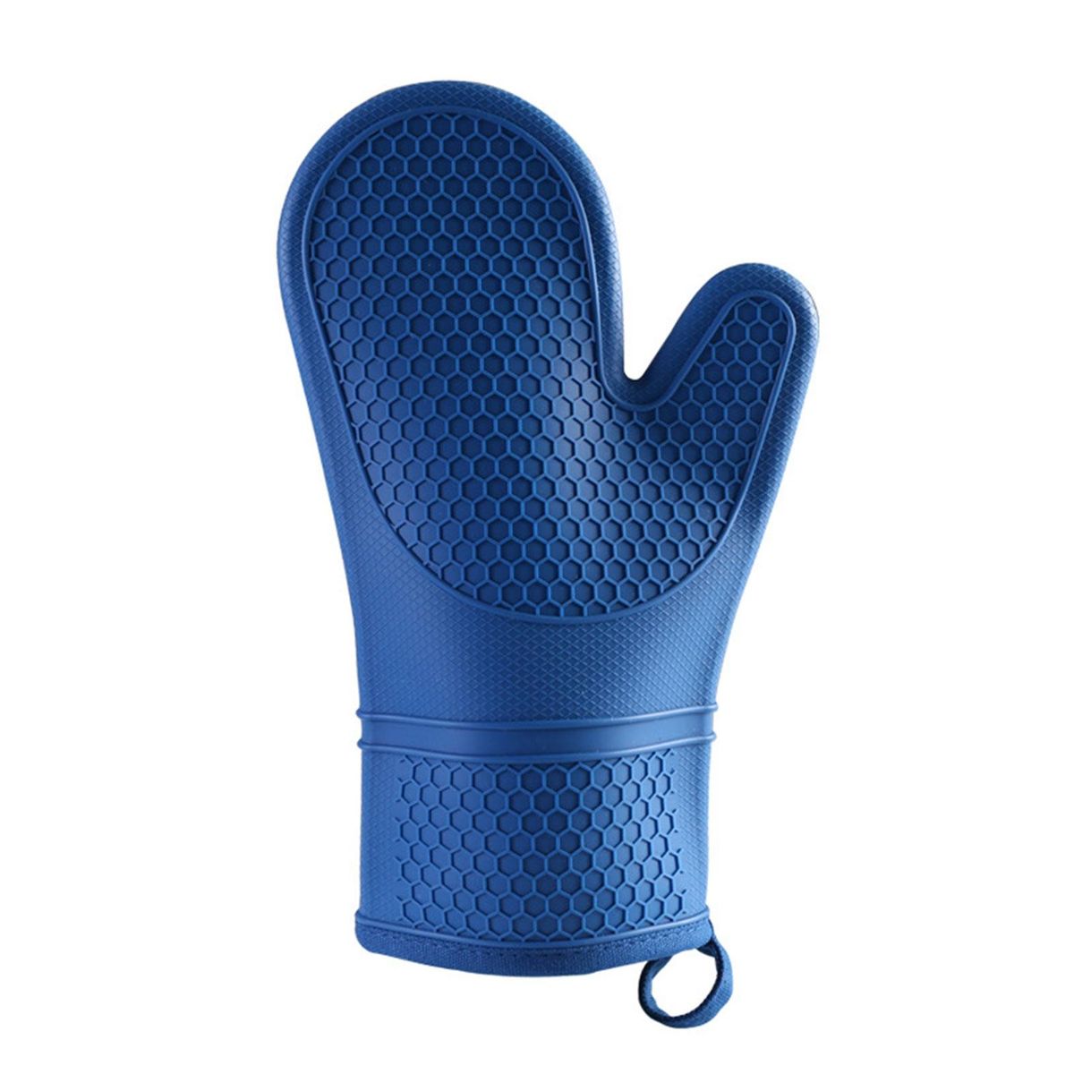 1Pc Kitchen Mittens Kitchen Microwave Anti-hot Mittens Blue