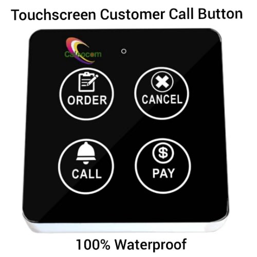Hd Touchscreen And Waterproof Customer Wireless Call Button For Restaurant & Bar
