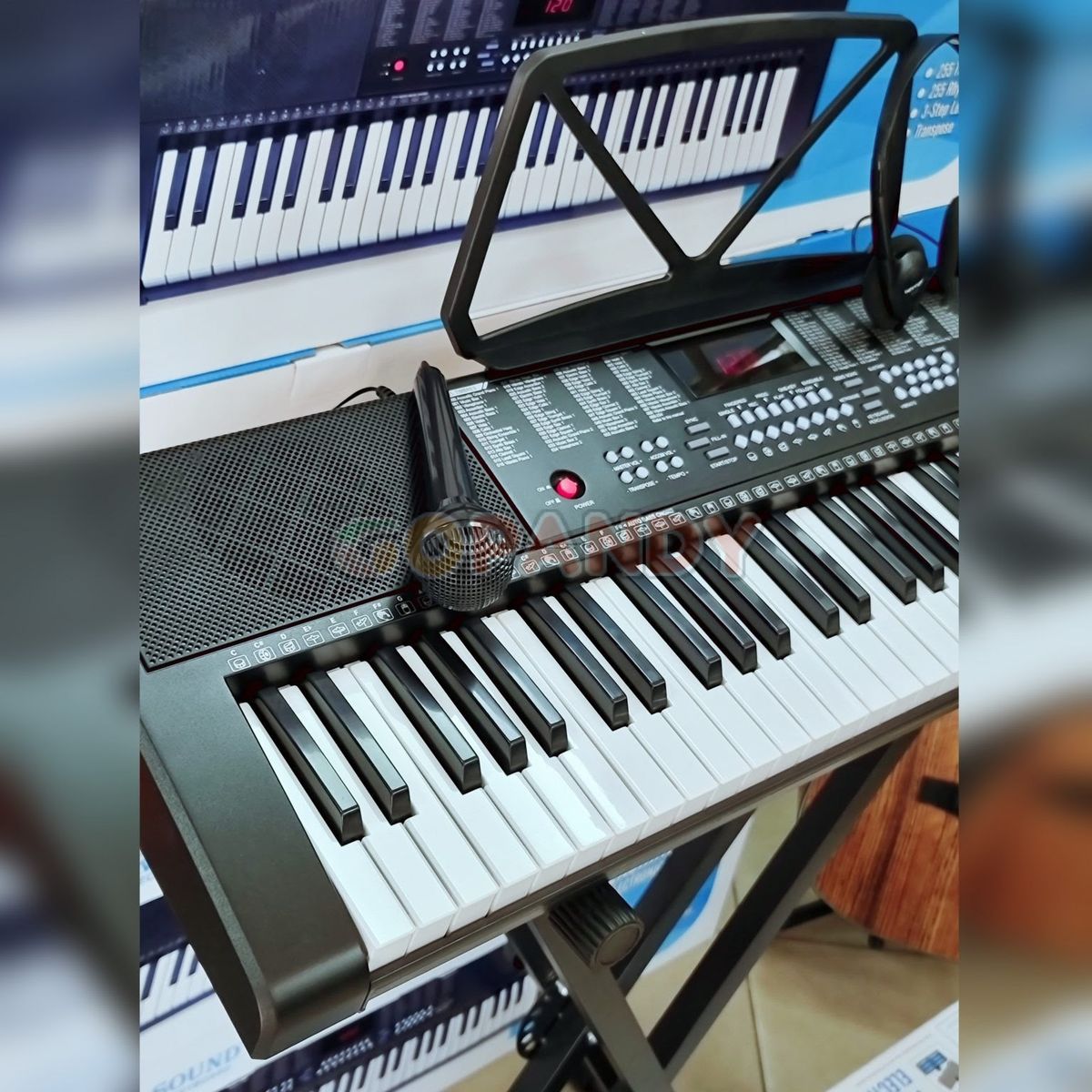 Portable Keyboard Piano 61Keys  With Stand And Adapter