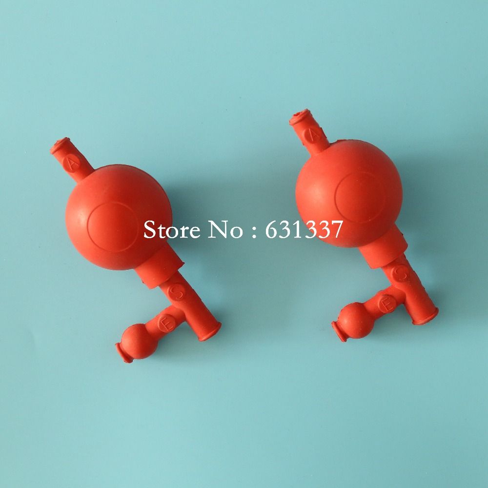 Pipette Filler Bulb Chemical Resistant Rubber Filler With 3