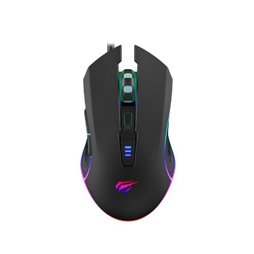 Hv-ms1018 Rgb Backlit Gaming Mouse - Black