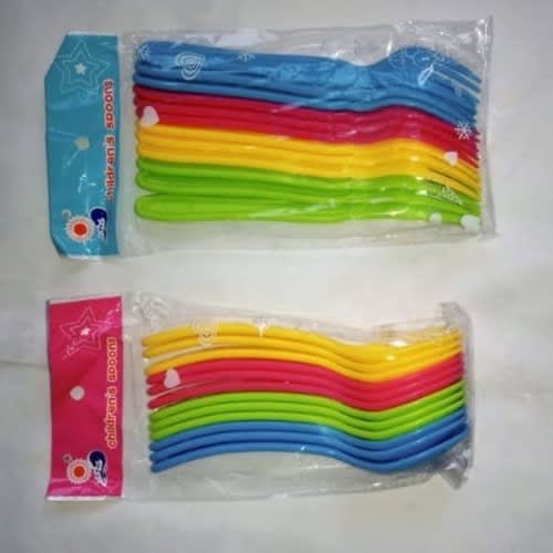 Coco - Children's Plastic Set - Spoons & Fork -12 Pieces Each