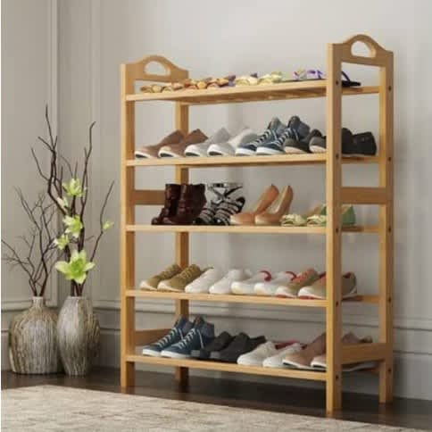 5-layer Wooden Shoe Rack / 80*82*24cm