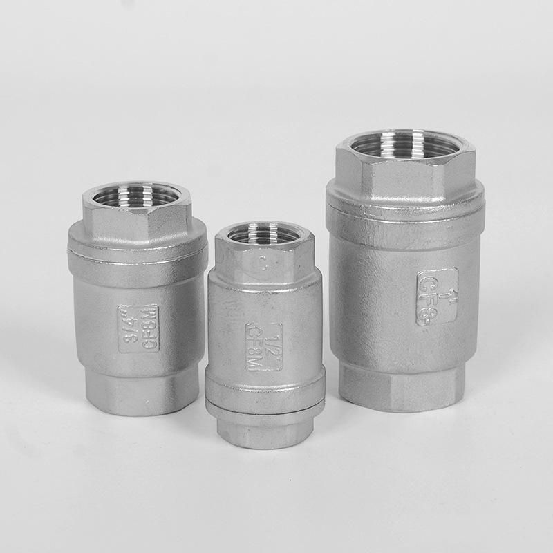 Screw Buckle Vertical Type Check Valve Stainless Steel 304/316 Check Valve One-Way 3-Point Screw Buckle Vertical Type Check Valve Wholesale