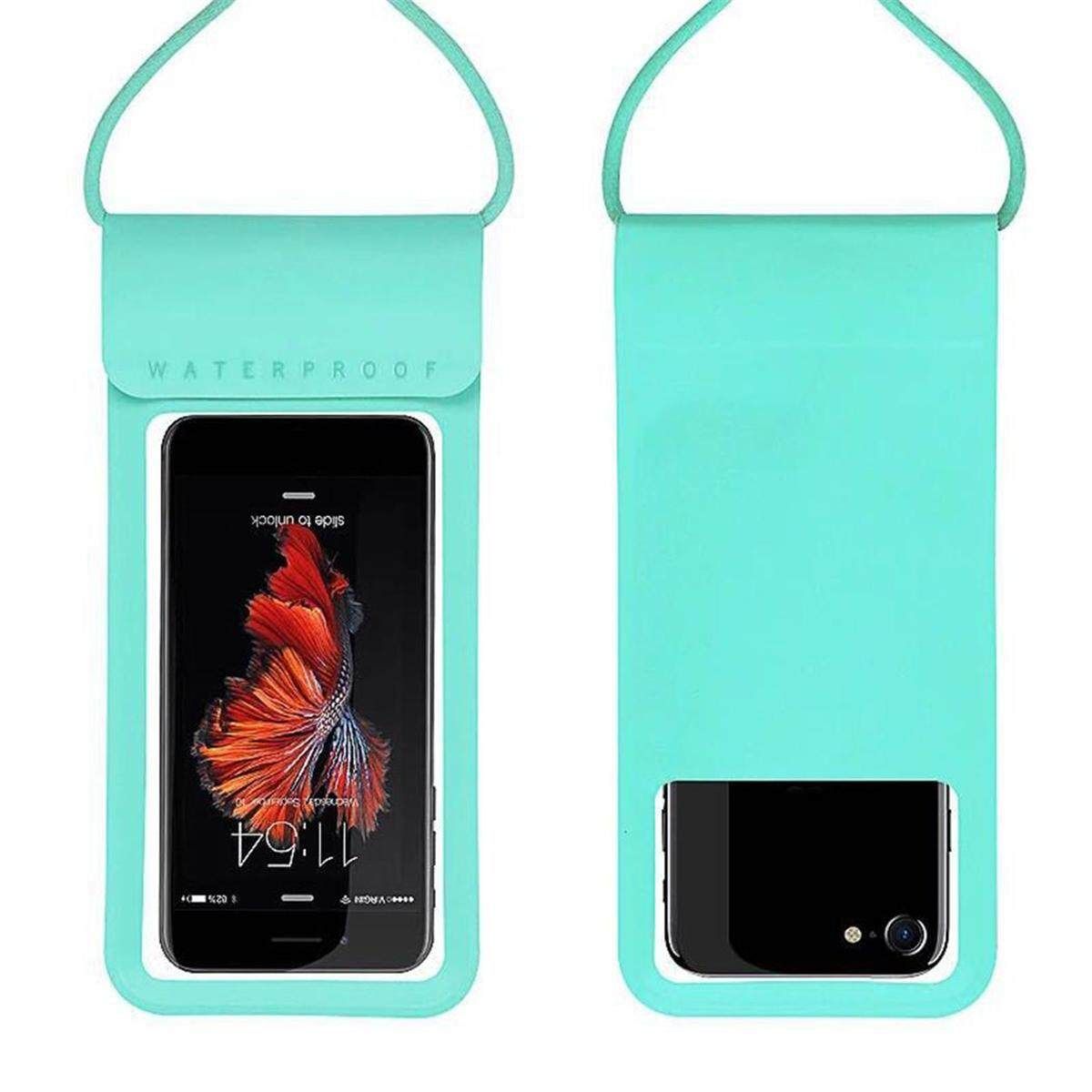 Waterproof Swimming Diving Underwater Touch Bag Cover For Smart Phone 5.1-6" Phone Waterproof Bag Sky Blue 5.1-6 Inch Mobile Phone