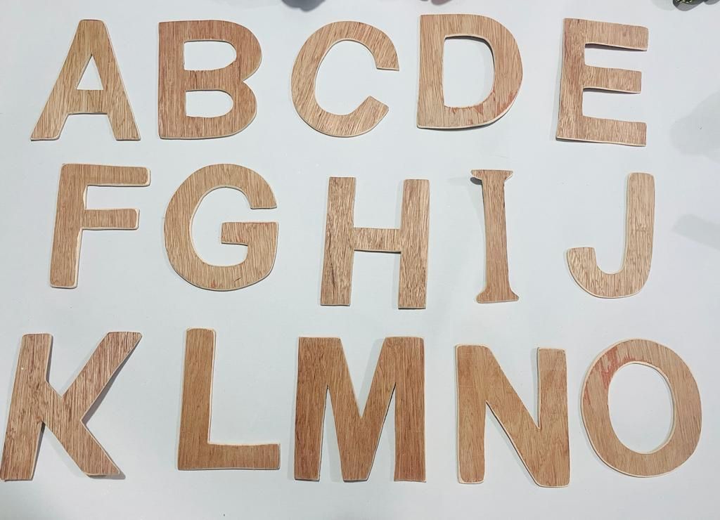Wooden Capital Letter Alphabets A-z
